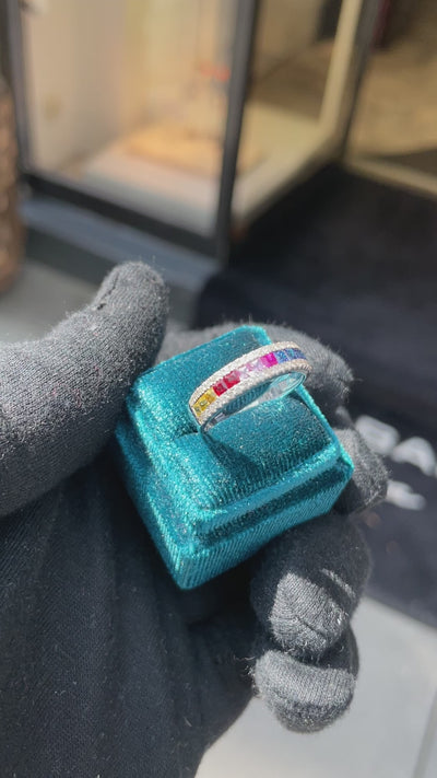 Diamant Ring Regenbogenzauber
